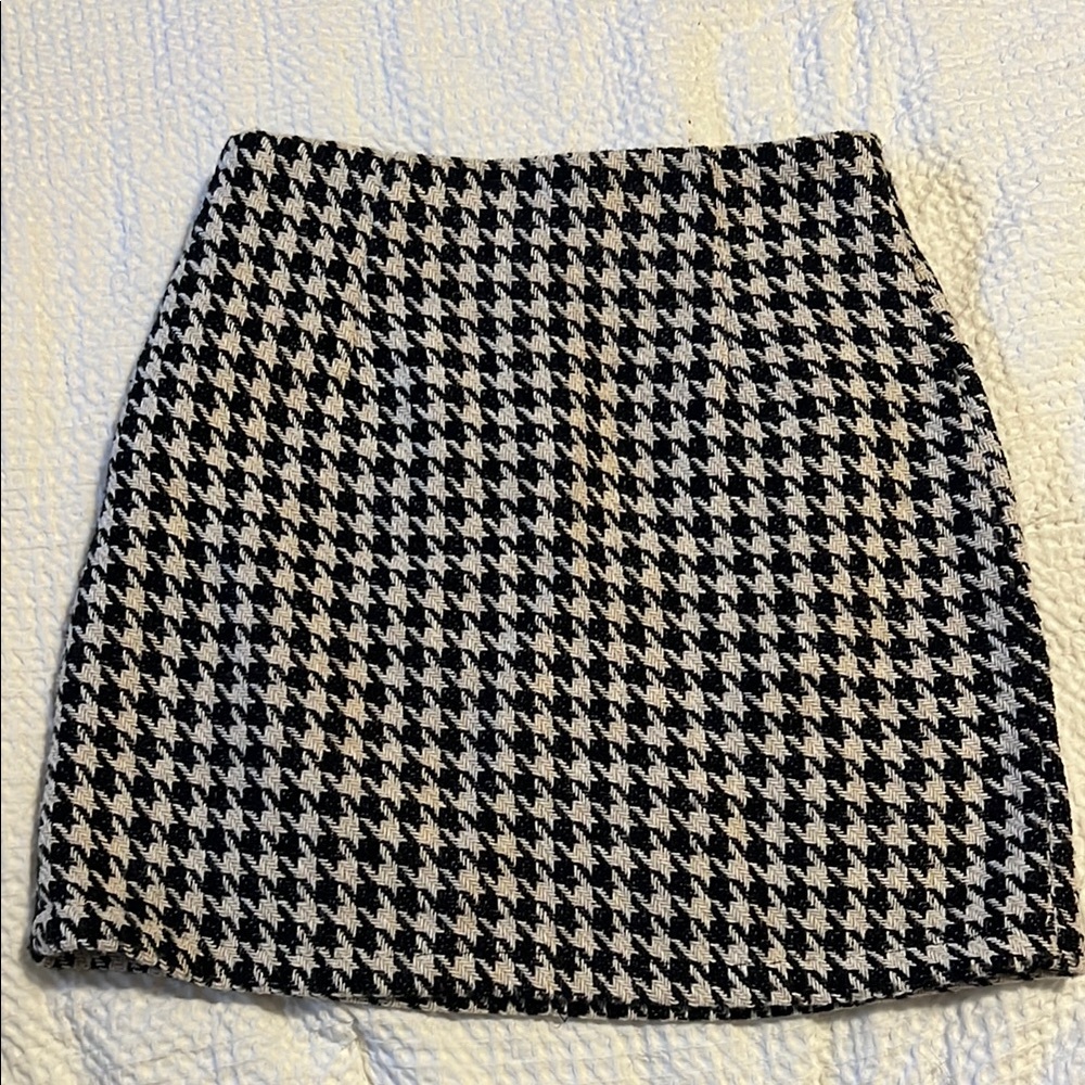 Vici Black and White Mini Pencil Skirt for Work